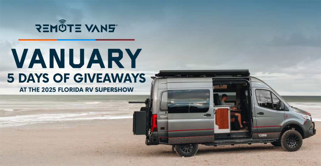 Remote Vans® Announces VANuary: 5 Days of Giveaways at the Florida RV SuperShow 2025