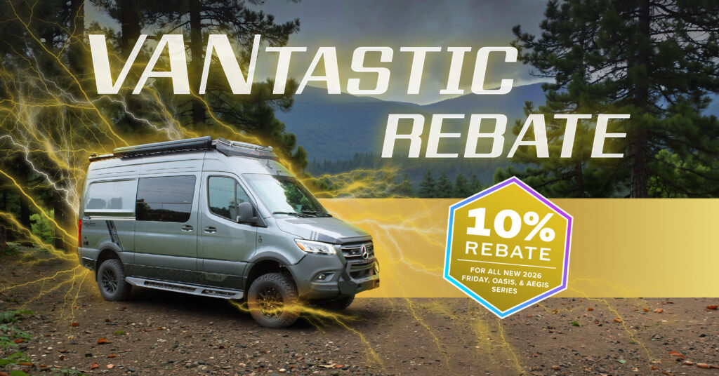 The Remote Vans® Vantastic 10% Rebate, Get 10% Back on the Friday®, Oasis® and Aegis™