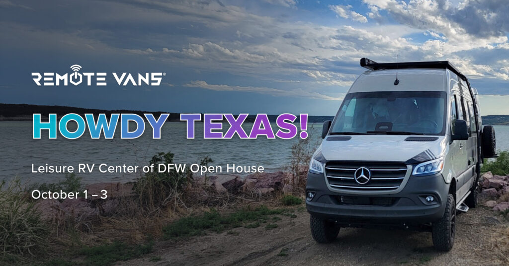Come See a 2026 Remote Van at the DFW Show, Haltom City, Texas, October 1-3